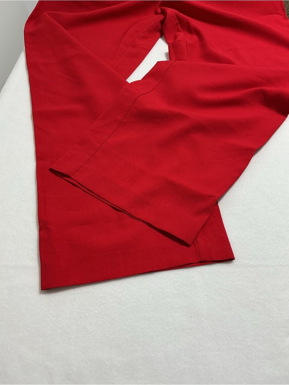 A New Day Red High Rise Pleated Wide Leg Pants Size 6 - Picture 6 of 8